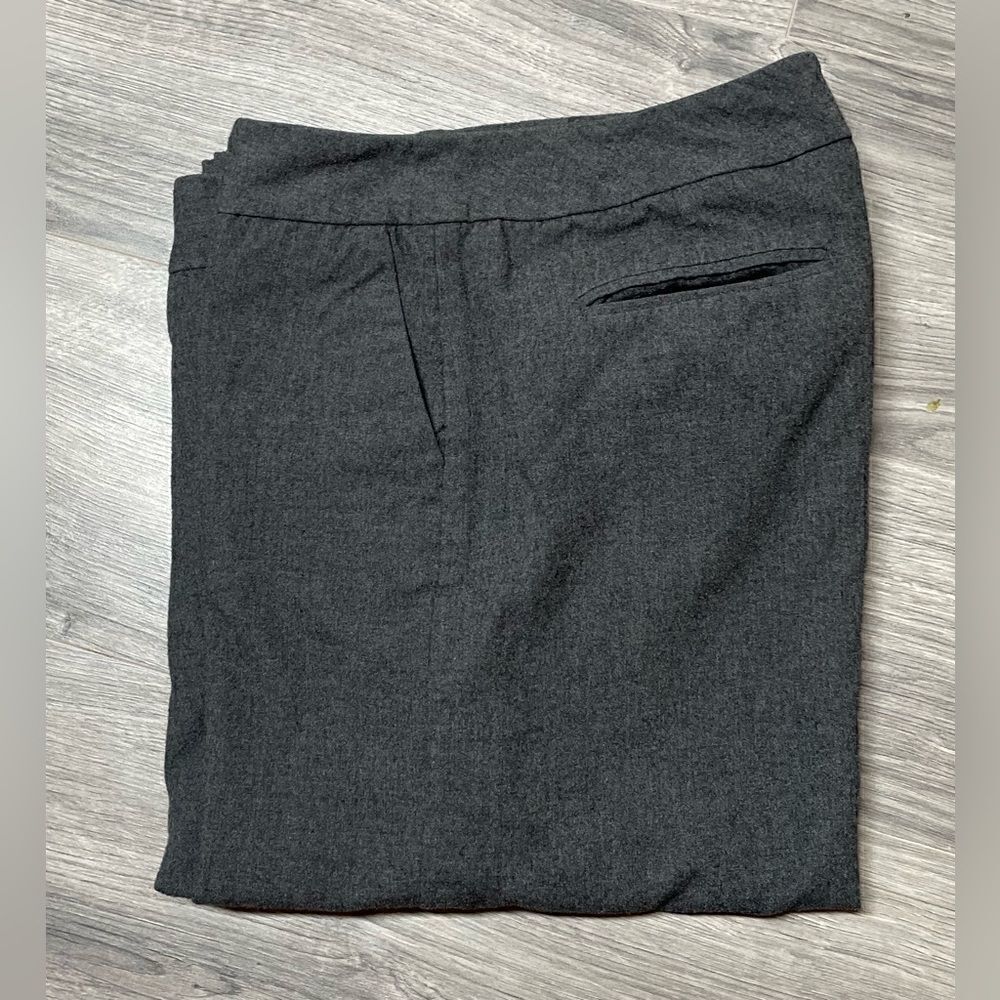 🔥❤️🔥 Isaac Mizrahi Charcoal Gray Wool Dress Slacks Straight Leg Women’s …